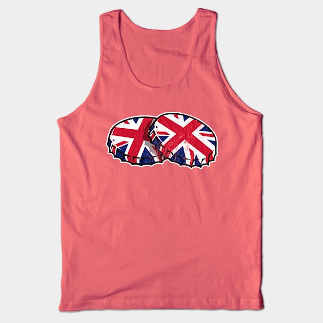 Union Jack Beer Bottle Caps Tank Top by Hixon House